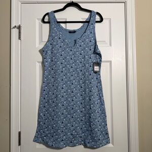 Lucky Brand Blue Floral Mini Dress